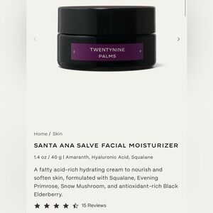 NIB Twentynine Palms Santa Ana Salve Facial Moisturizer 1.4 oz